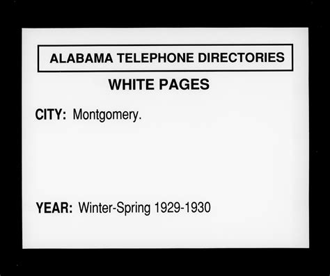 white pages in montgomery alabama